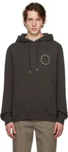 Etudes Studio Klein Europa Stars-embroidered Hoodie In Dk Brown