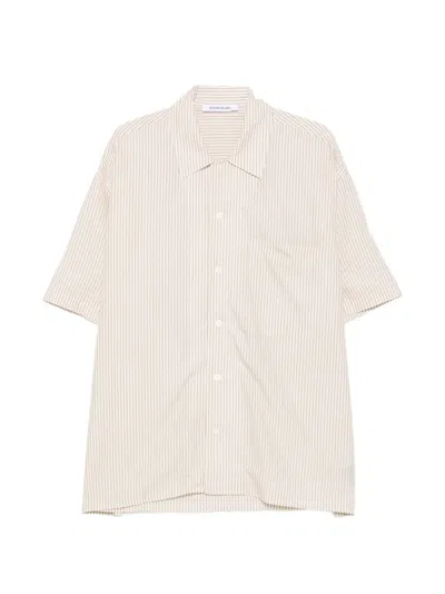 Etudes Studio Buttoned Striped Shirt In Neutral