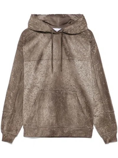 Etudes Studio Camouflage-pattern Hoodie In Brown