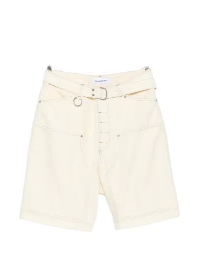 Etudes Studio Carpenter Belted Shorts In Neutral