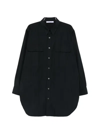 Etudes Studio Chest-pocket Long-sleeve Shirt In Black
