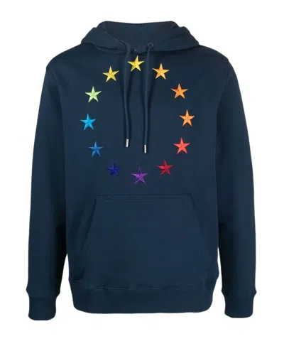 Etudes Studio Circular-embroidered Cotton Hoodie In Black