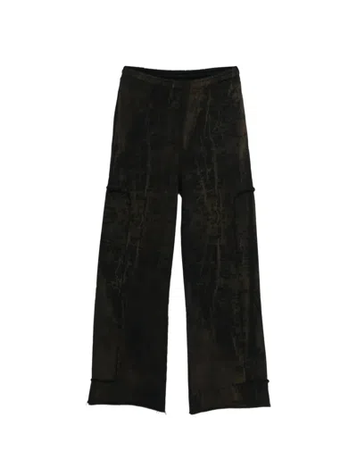 Etudes Studio Cracked Track Pants In Brown