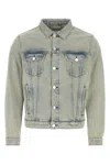 Etudes Studio Kentucky Organic Cotton Cropped Denim Jacket In Gray