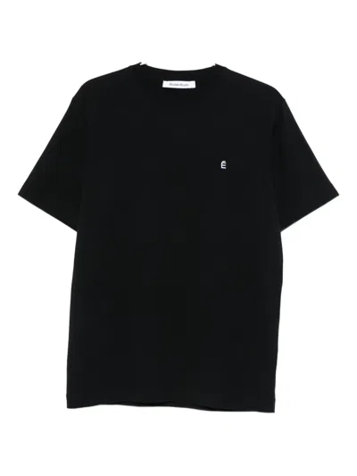 Etudes Studio É Logo-embroidered T-shirt In Black