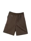 Etudes Studio Elasticated Drawstring Shorts In Brown