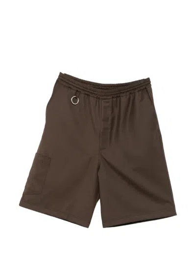 Etudes Studio Elasticated Drawstring Shorts In Brown