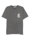 Etudes Studio Emblem-print Short-sleeve T-shirt In Gray