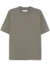 Etudes Studio Embroidered-logo T-shirt In Grey