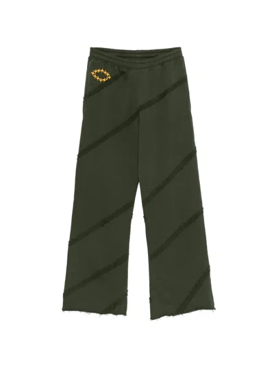Etudes Studio Embroidery Track Pants In Green