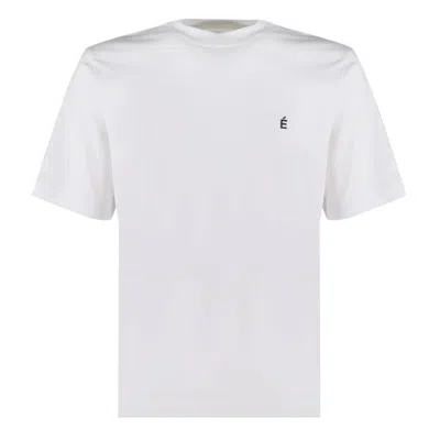 Etudes Studio Etudes Award Accent Logo Cotton T-shirt In White
