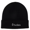 Etudes Studio Versatile Folded Brim Knit Beanie In Black