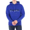 Etudes Studio Etudes Blue Klein Signature Logo Cotton Hoodie In Blue
