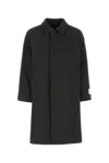 Etudes Studio Etudes Embroidered Wool Blend Coat In Black