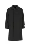 Etudes Studio Etudes Embroidered Wool Blend Coat In Black