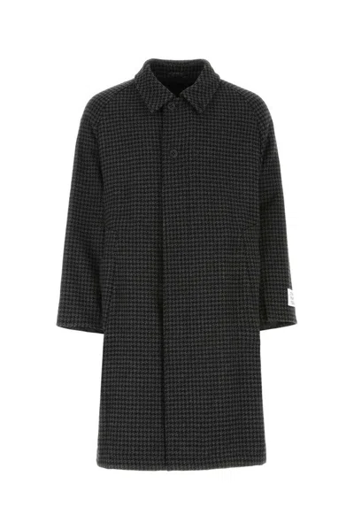 Etudes Studio Etudes Embroidered Wool Blend Coat In Grey