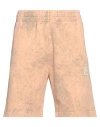 Etudes Studio Tie-dye Print Logo Shorts In Orange