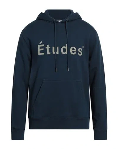 Etudes Studio Études Man Sweatshirt Navy Size M Organic Cotton In Navy Blue
