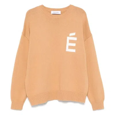 Etudes Studio Etudes Men's Cotton Roundneck Knitted Sweater In Nude