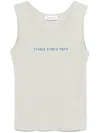 Etudes Studio Études Ribbed Tank Top In Green