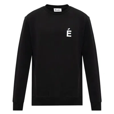 Etudes Studio Etudes Story Patch Logo Cotton Sweatshirt In Black