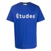 Etudes Studio Etudes Wonder Logo Cotton T-shirt In Blue