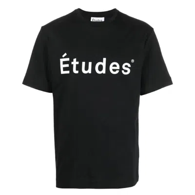 Etudes Studio Etudes Wonder Logo Print Cotton T-shirt In Blue