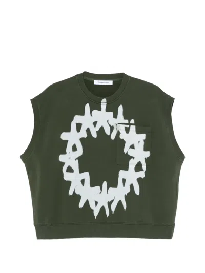 Etudes Studio Europa Sleeveless Sweatshirt In Green