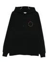 Etudes Studio Europa Star-embroidered Hoodie In Black