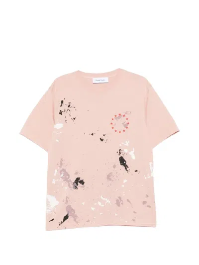 Etudes Studio Europa Star-embroidered T-shirt In Pink