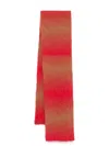 Etudes Studio Gradient-effect Scarf In Red