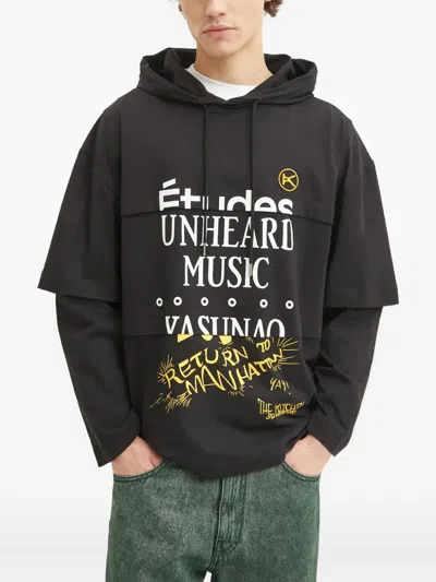 Etudes Studio Graphic Hoodie In Black