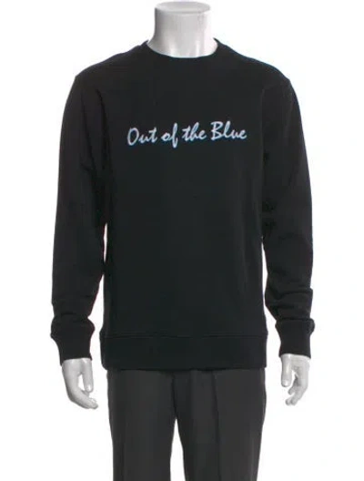 Pre-owned Etudes Studio Graphic Print Crew Neck Pullover In Black