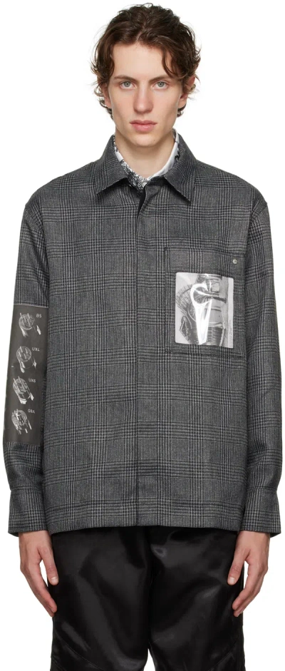 Etudes Studio Gray Batia Suter Edition Picture Shirt In Check Grey