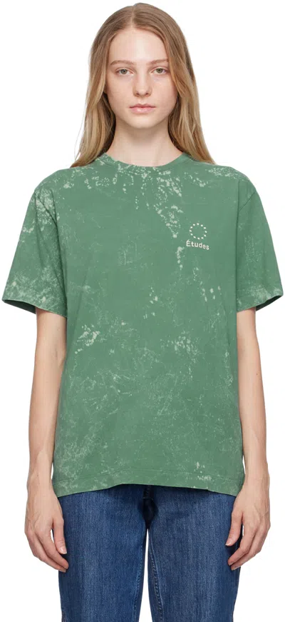 Etudes Studio Green Wonder T-shirt In Bleached Blue