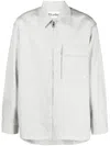 Etudes Studio Études Wool Blend Shirt In Grey