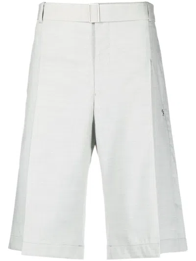 ETUDES STUDIO GREY PLEATED WIDE-LEG SHORTS
