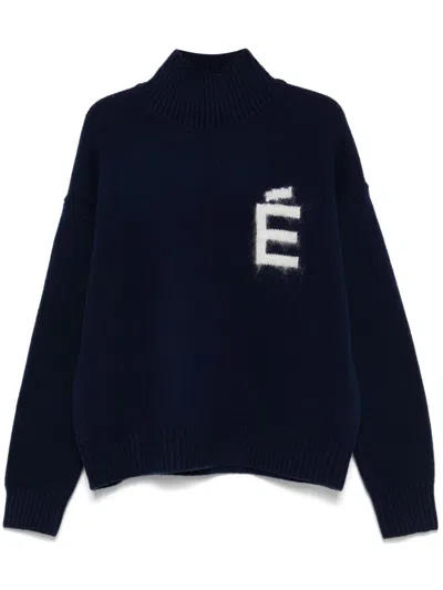 Etudes Studio High-neck Sweater In Blue