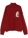 Etudes Studio High-neck Sweater In Red