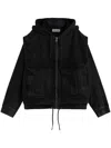 Etudes Studio Hooded Denim Jacket In Black