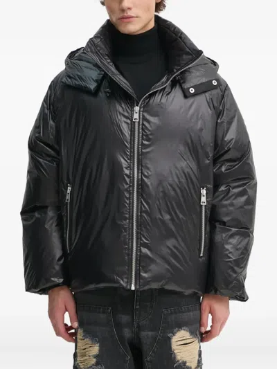 Etudes Studio Hooded Zip Jacket In Black