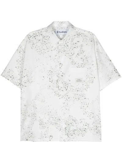 Etudes Studio Illusion Canvas Shirt In White