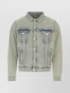 Etudes Studio Kentucky Organic Cotton Cropped Denim Jacket In Gray