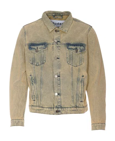 Etudes Studio Kentucky Over-dyed Denim Jacket In Nude