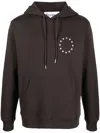 Etudes Studio Klein Europa Stars-embroidered Hoodie In Brown