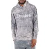 Etudes Studio Etudes Logo Print Hooded Sweater In Gray