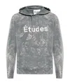 Etudes Studio Etudes Logo Print Hooded Sweater In Gray