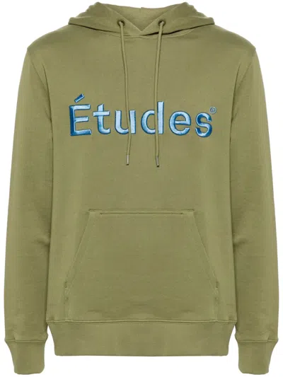 Etudes Studio Klein Organic Cotton Hoodie In Green
