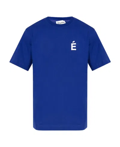 Etudes Studio Logo-apliqué Crew-neckt-shirt In Blue