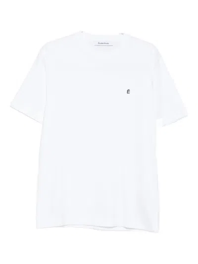 Etudes Studio Logo-embroidered T-shirt In White